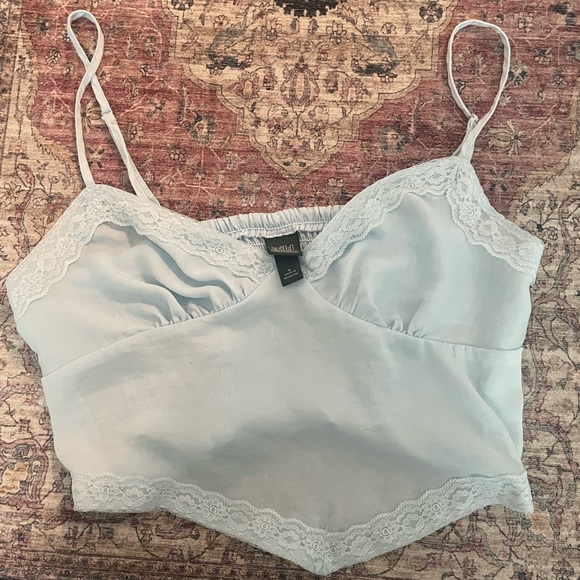 Target Wild Fable Silky Lace Tank Top - Picture 2 of 2